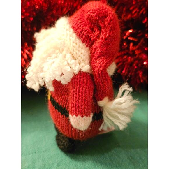 Mélange Collection Knit Santa Ornament Alpaca / Wool/ Acrylic Vintage Christmas - Picture 4 of 7